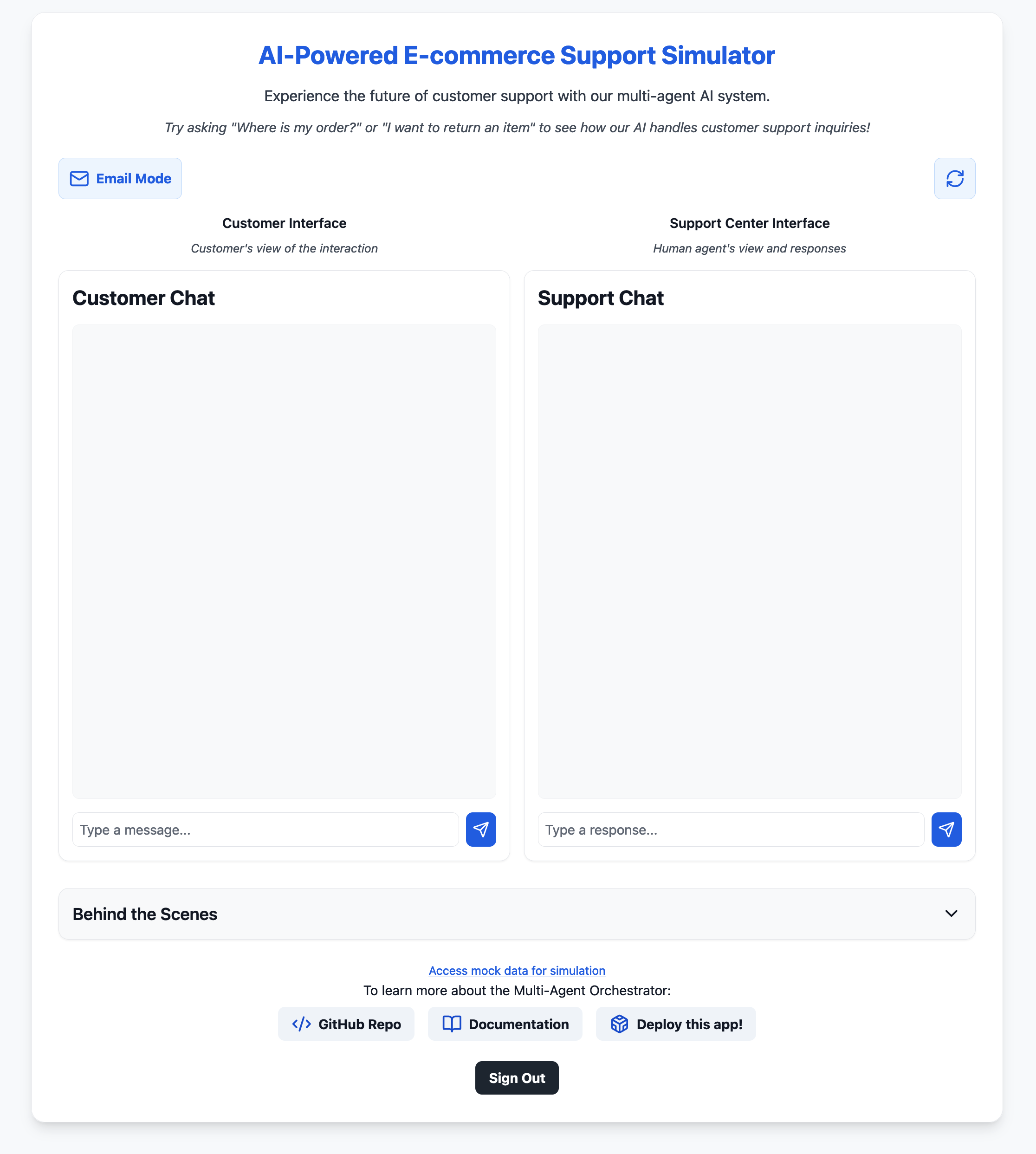 Chat Mode Screenshot